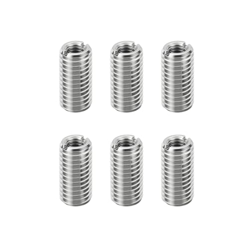HiPicco Gewindeadapterhülse, Reduziermutter, M14 x 2 Außengewinde auf M8 x 1,25 Innengewinde, Edelstahl, Reparatureinsatz, Mutter, Schraube, 18 mm Länge, Reduzierstück, Umwandlungsverschluss, 6 Stück HiPicco Gewindeadapterhülse, Reduziermutter, M14 x 2 Außengewinde auf M8 x 1,25 Innengewinde, Edelstahl, Reparatureinsatz, Mutter, Schraube, 18 mm Länge, Reduzierstück, Umwandlungsverschluss, 6 Stück von HiPicco