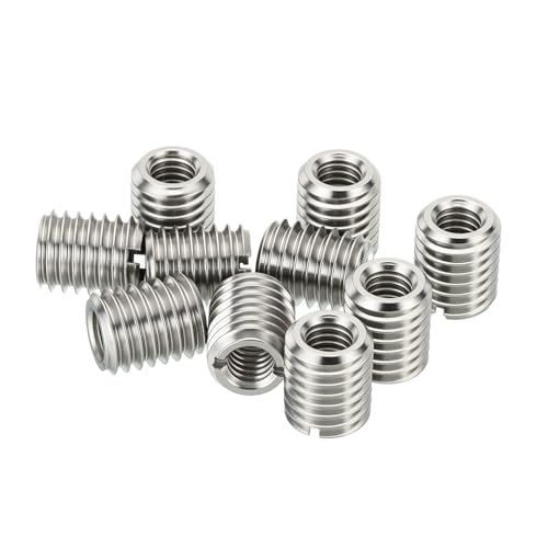 HiPicco Gewindeadapterhülse, Reduziermutter, M8 x 1,25 Außengewinde auf M5 x 0,8 Innengewinde, Edelstahl, Reparatureinsatz, Mutter, Schraube, 12 mm Länge, Reduzierstück, Umwandlungsverschluss, 10 HiPicco Gewindeadapterhülse, Reduziermutter, M8 x 1,25 Außengewinde auf M5 x 0,8 Innengewinde, Edelstahl, Reparatureinsatz, Mutter, Schraube, 12 mm Länge, Reduzierstück, Umwandlungsverschluss, 10 von HiPicco