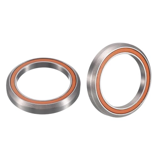 HiPicco MH-P08 Fahrrad-Headset-Kugellager, ID 30,15 mm x Außendurchmesser 41,8 mm x Breite 6,5 mm, versiegelte Chromstahl-Kugellager, 45/45 Grad ACB845 Fahrrad-Headset-Kugellager, 2 Stück von HiPicco