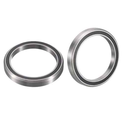 HiPicco MH-P16 Fahrrad-Headset-Kugellager, ID 40 mm x Außendurchmesser 52 mm x Breite 7 mm, versiegelte Chromstahl-Kugellager, 45/45 Grad ACB4052 Fahrrad-Headset-Kugellager, Schwarz, 2 Stück von HiPicco