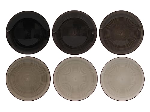 Hit Industrial Studio Tavola Dinerborden Sunny Summer Speiseteller 6-teiliges Set, 26,5 cm Durchmesser, sortiert von HiT