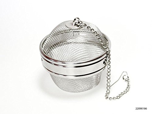 Praktische Gewürzkugel - Metall - Ø 9 cm - Teekugel - Teesieb - Gewürzfilter - Gewürzsieb von HiT