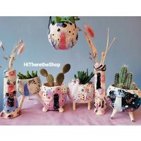 Die Inner Mystery Kollektion Handgemachte Keramik Hängende Pflanze, Sukkulente Kaktus Topf, Wohnkultur Garten Dekor. Geschenk. Geheimnisvoll Die Inner Mystery Kollektion Handgemachte Keramik Hängende Pflanze, Sukkulente Kaktus Topf, Wohnkultur Garten Dekor. Geschenk. Geheimnisvoll von HiTheretheShop