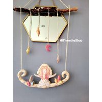 Mond, Seele & Manifestiere Es Handgemachter Wandbehang Aus Keramik. Göttin, Fruchtbarkeit, Unendlichkeit, Wahrheit, Wiedergeburt, Meditiertes von HiTheretheShop