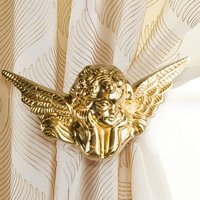 Vintage Engel Messing Vorhang Krawatten, Gold Modern Hold Backs, Wandhaken Fenster Accessoires, Home Decor, Home Gifts von Hiamazingaugust