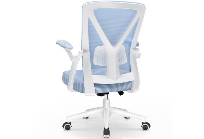 Hiazurm Bürostuhl Bürostuhl Ergonomischer Schreibtischstuhl mit Verstellbaren Armlehnen, Lordosenstütze, Gepolstertem Sitzkissen, 360° Drehstuhl von Hiazurm