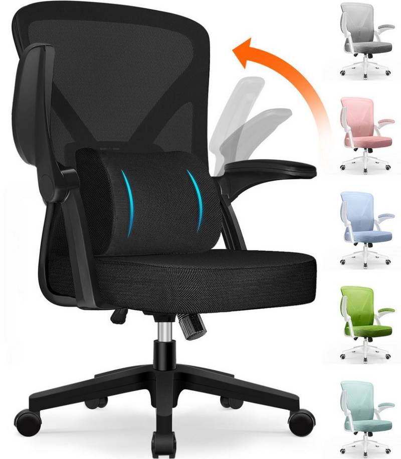 Hiazurm Bürostuhl Homeoffice Stuhl,Schminkstuhl mit Armlehnen,Drehstuhl (Schreibtischstuhl, höhenverstellbar, bis 150 kg belastbar), Atmungsaktiver, für Schminktisch,Arbeitszimmer, Schlafzimmer Hiazurm Bürostuhl Homeoffice Stuhl,Schminkstuhl mit Armlehnen,Drehstuhl (Schreibtischstuhl, höhenverstellbar, bis 150 kg belastbar), Atmungsaktiver, für Schminktisch,Arbeitszimmer, Schlafzimmer von Hiazurm