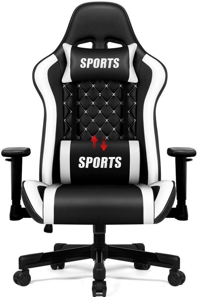 Hiazurm Gaming-Stuhl Gaming Stuhl, Bürostuhl Ergonomisch, Gaming Chair (Gaming Sessel Gepolstert mit Fußstütze,Klappbare gepolsterte Armlehnen, Gamer Stuhl Wippfunktion,Gaming Stuhl 150 kg Belastbarkeit), Bürostuhl Chefsessel Wippfunktion bis zu 170 Hiazurm Gaming-Stuhl Gaming Stuhl, Bürostuhl Ergonomisch, Gaming Chair (Gaming Sessel Gepolstert mit Fußstütze,Klappbare gepolsterte Armlehnen, Gamer Stuhl Wippfunktion,Gaming Stuhl 150 kg Belastbarkeit), Bürostuhl Chefsessel Wippfunktion bis zu 170 von Hiazurm