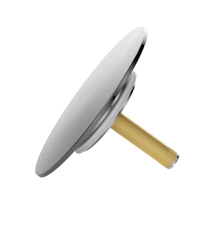 Hibbent Badewannenstöpsel Universal Ø 72 Premium - Stöpsel Badewanne Chrom aus Messing mit Doppel Dichtung - Rostfrei Badewannen Stöpsel Verschluss Badezimmer zubehör von Hibbent