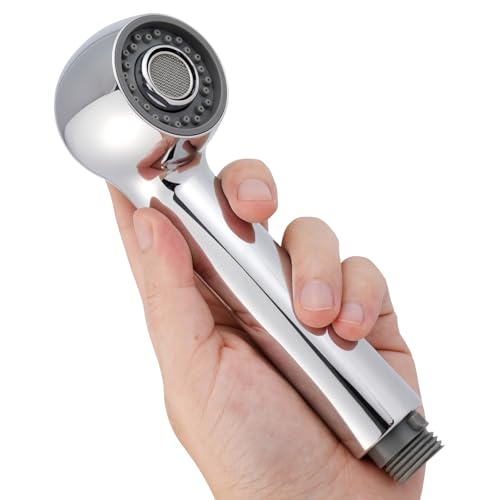Hibbent Brausekopf Küchenarmatur,Geschirrbrause Ersatzkopf 2 Strahlarten (Strahl und Brause), Badezimmer Wasserhahn Kopf Ersatzteil Küchenarmatur Sprühkopf Küchenarmatur Sprühauslauf, Chrom von Hibbent