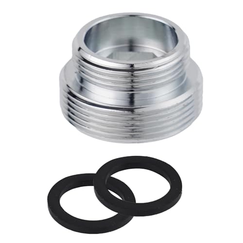 Hibbent M18-M22 Messing Wasserhahn Belüfter Anschluss, Außengewinde Bad Wasserhahn Adapter für Spüle Wasserhahn Wasserreiniger Adapter Belüfter von Hibbent