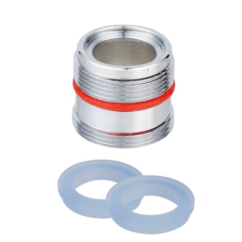 Hibbent M21.5-M22 Messing Wasserhahn Belüfter Anschluss, Außengewinde Bad Wasserhahn Adapter für Spüle Wasserhahn Wasserreiniger Adapter Belüfter von Hibbent