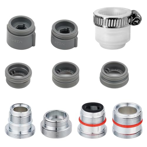 Hibbent Messing Wasserhahn Belüfter Anschluss - Außengewinde Bad Adapter für Spüle, Wasserreiniger Adapter Belüfter von Hibbent