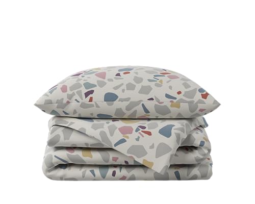 Hibboux 100x135 Terazzo Baby Duvet Cover Set - Sand, Grau von Hibboux