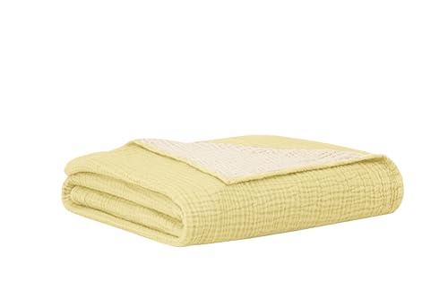 Hibboux 120x120 Musselin Blanket - Yellow Hibboux 120x120 Musselin Blanket - Yellow von Hibboux