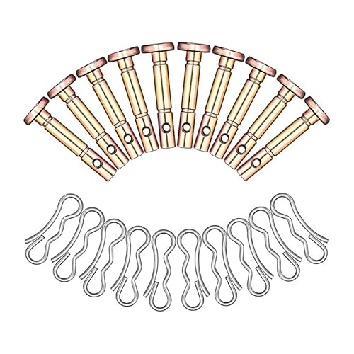 Hicello 20 Scherstifte und Splinte Schneefräse Scherbolzen Scherstiften und Splinten für Schneefräse Scherbolzen für Schneefräse 738-04124, 714-04040 von Hicello