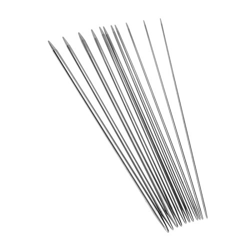 Hicello 4 * 11 Sizes 25cm Sets Edelstahl Doppelspitziger Stricknadeln,44Pcs Hicello 4 * 11 Sizes 25cm Sets Edelstahl Doppelspitziger Stricknadeln,44Pcs von Hicello