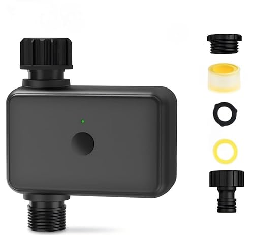 Hicello Smart Bewässerungscomputer, Bluetooth und AppSteuerung, Automatische Bewässerung mit Zeitplanung, Funktionalität mit Amazon Alexa und Google Assistan über Gateways(ohne) von Hicello