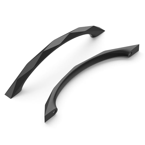 Hickory Hardware Karat Collection Pull 128 mm Mitte zu Mitte, mattes schwarzes Finish, 10 Stück von Hickory Hardware