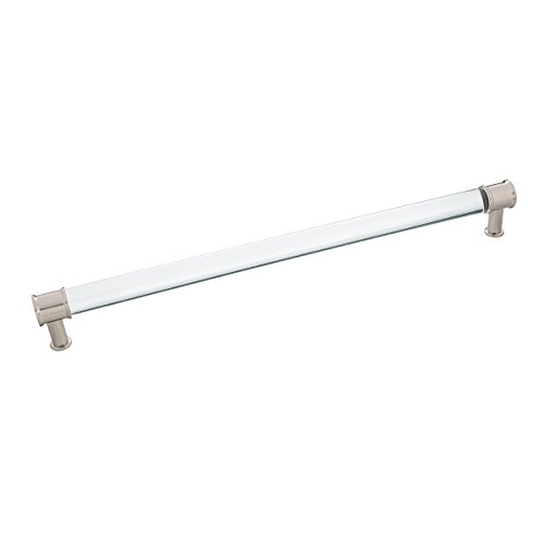 Hickory Hardware Midway-Kollektion Küchenschrankgriffe mit massivem Kern, luxuriöse Schrankgriffe, Hardware für Türen und Kommoden, 30,5 cm Lochmitte, Crysacryl mit satiniertem Nickel, 1 Stück Hickory Hardware Midway-Kollektion Küchenschrankgriffe mit massivem Kern, luxuriöse Schrankgriffe, Hardware für Türen und Kommoden, 30,5 cm Lochmitte, Crysacryl mit satiniertem Nickel, 1 Stück von Hickory Hardware