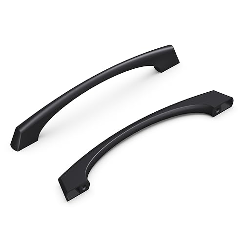 Hickory Hardware P3371-MB Greenwich Collection Pull, 128 mm Mitte zu Mitte, Mattschwarz von Hickory Hardware
