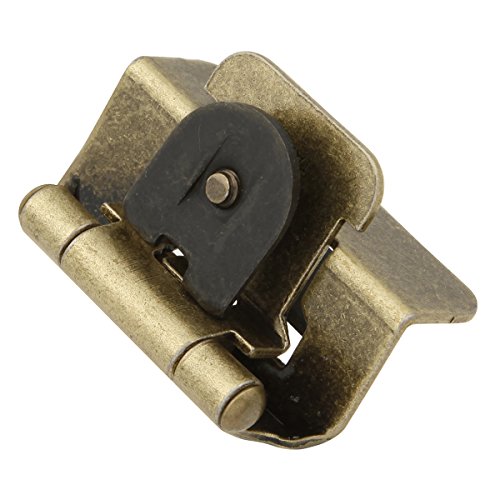 Hickory Hardware P5310-AB Doppelt abnehmbares Scharnier aus der Doppelkollektion, zerlegbar, Antik-Messing-Oberfläche, 2 Stück, 1/2 Inch overlay von Hickory Hardware