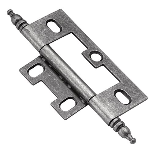 Hickory Hardware P8293-SM Selbsteinsteck-Türscharnier, silbernes Medaillon, 2 Stück Hickory Hardware von Hickory Hardware
