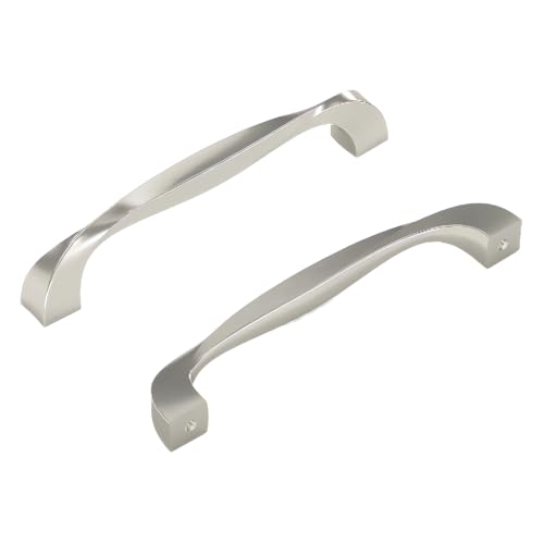 Hickory Hardware Twist Collection Knauf Packung mit 10 5-1/16 Inch (128mm) Center to Center Satin/Nickelfarben von Hickory Hardware