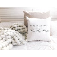 Personalisierte Home Sweet Home-Kissen Strand Haus Dekor See Urlaub Einweihungsgeschenk Dekorative Werfen von HickoryPointFarm