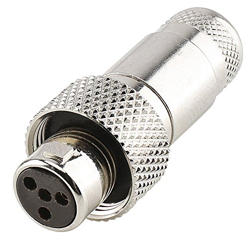 Hicon Mini XLR 4-pol Buchse IP67 Extra Robust Female Kompakt Überwurfmutter | HI-XMCF4-HD von Hicon