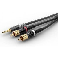 Sommer Cable HBP-3SC2-0600 Audio Anschlusskabel [1x Klinkenstecker 3.5mm - 2x Cinch-Stecker] 6.00m S von Sommer Cable