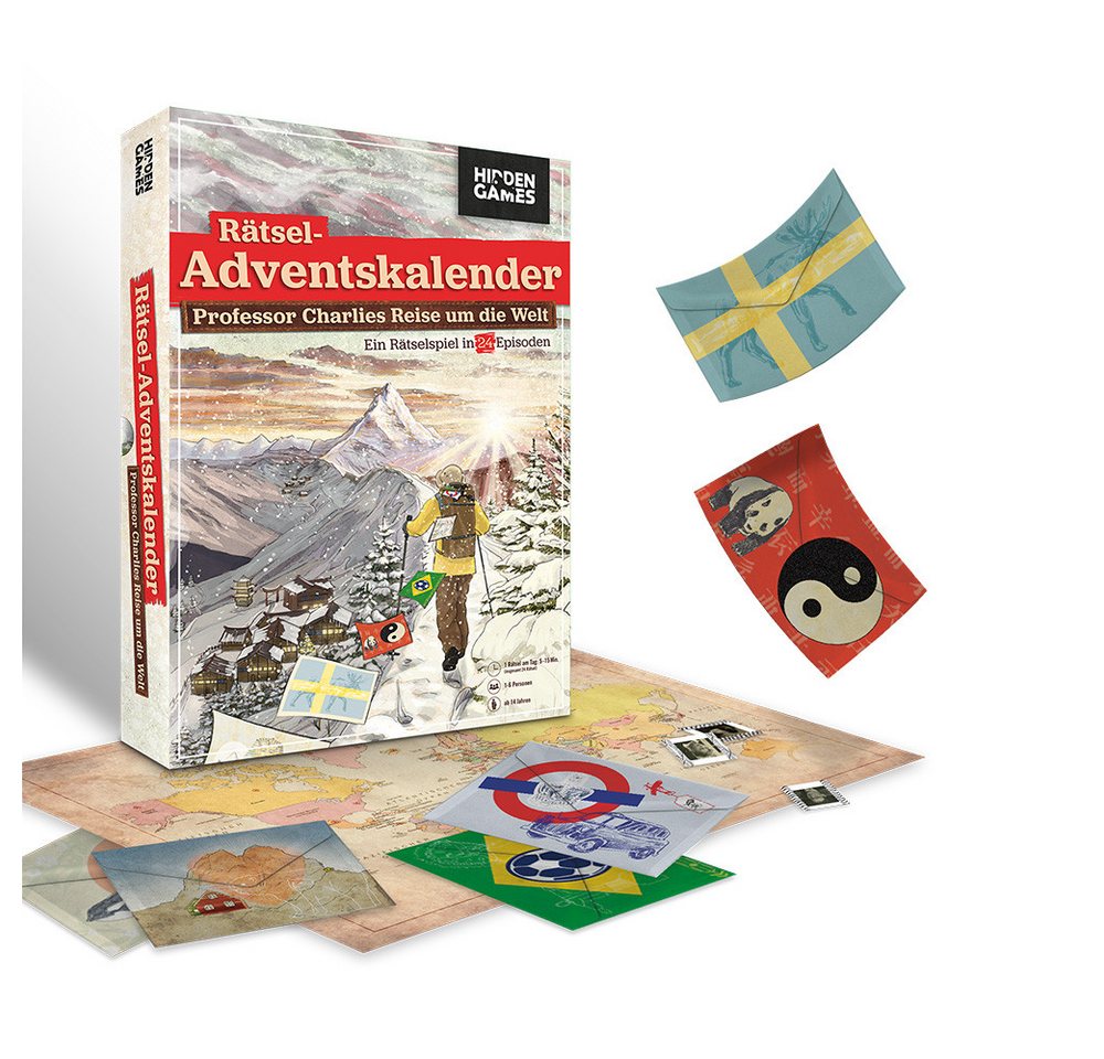 Hidden Games Adventskalender Adventskalender - Charlies Reise um die Welt, Made in Germany Hidden Games Adventskalender Adventskalender - Charlies Reise um die Welt, Made in Germany von Hidden Games