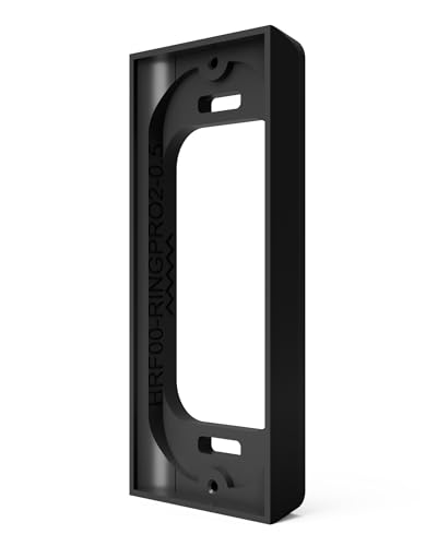 Hidden River Lab Original-Abstandshalter für kabelgebundene Ring-Türklingel PRO (ehemals Ring PRO2), Premium-Adapterhalterung, Schwarz von Hidden River Lab