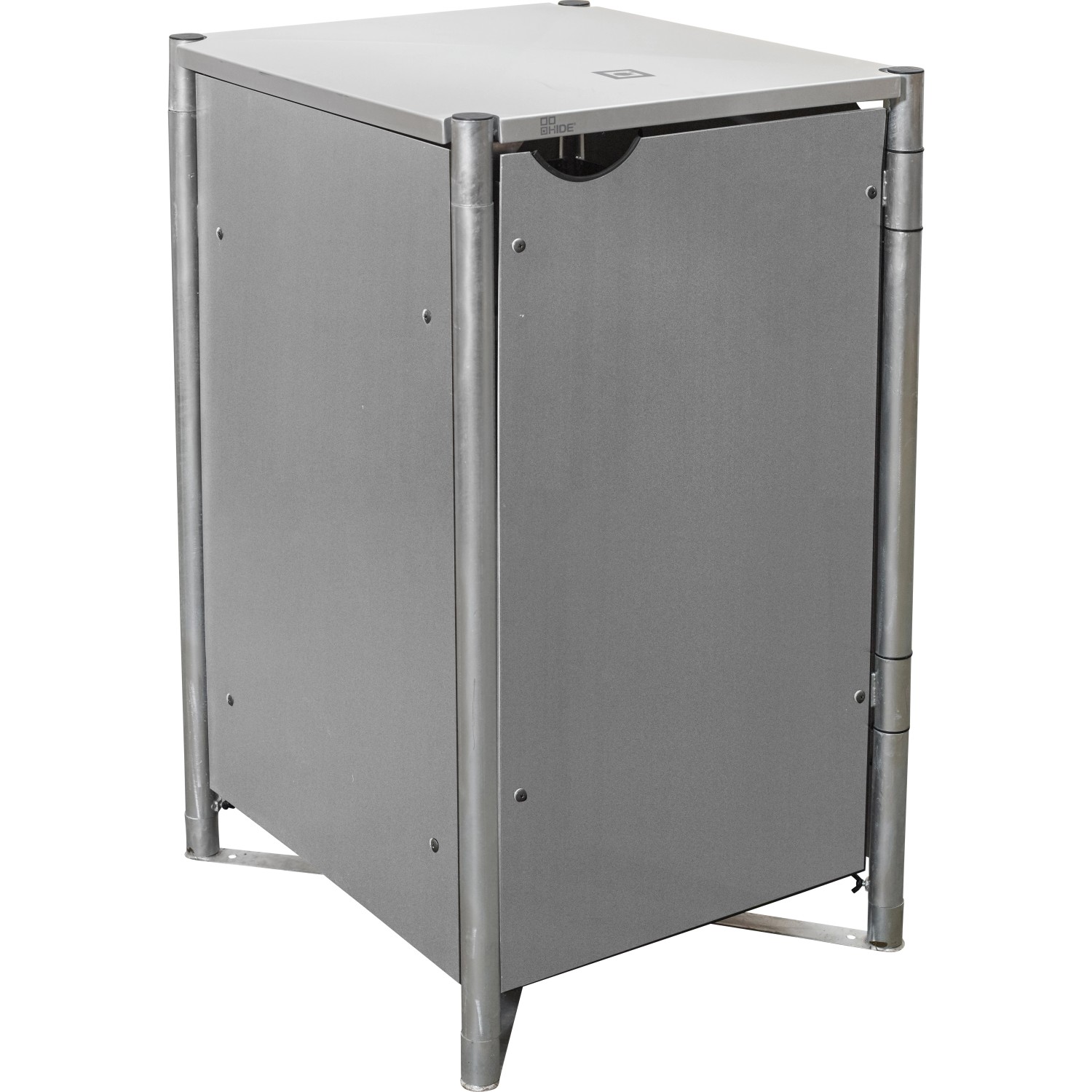 Hide Mülltonnenbox Kunststoff 81 cm x 70 cm x 116 cm Grau von Hide