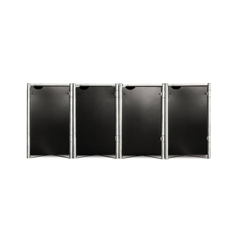 Hide Mülltonnenbox schwarz Metall 81 x 279 x 115 cm von Hide