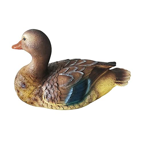 Hidyliu Dekoenten Teich und Garten Stockente Kunststoff Lockvogel Teichdeko Gartendeko Tierfigur Schwimmente Nachbildung Lockvogel Teich und Garten (Fischerei) von Hidyliu