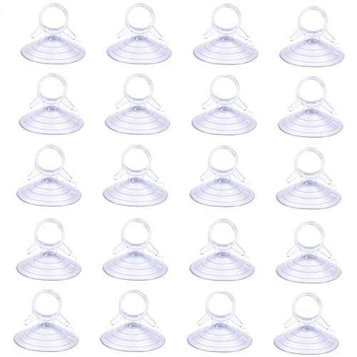 20 Stück Saugnäpfe Auto Für Sonnenschutz Fenster Frontscheibe, 45mm Saugknöpfe Multifunktional Extra Stark PVC Ohne Bohren, Saugnapf Ohne Haken Für Badezimmer, Küche, Deko, Fensterglas, Aquarium 20 Stück Saugnäpfe Auto Für Sonnenschutz Fenster Frontscheibe, 45mm Saugknöpfe Multifunktional Extra Stark PVC Ohne Bohren, Saugnapf Ohne Haken Für Badezimmer, Küche, Deko, Fensterglas, Aquarium von Hiemible