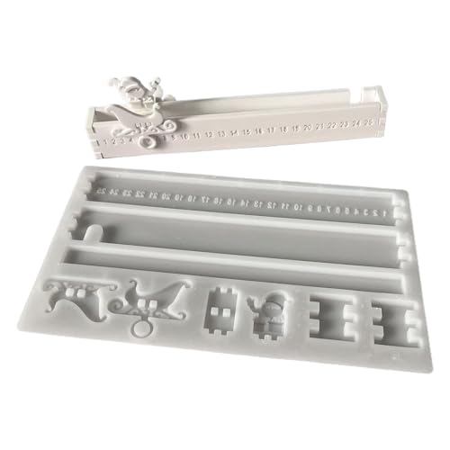 Hiemible Holiday Countdown Kalender Form - Weihnachtskalender Epoxidharz Form Wiederverwendbar - Bastelbedarf Gießformen Für Seife Kerzenwachs Gips Feierlichkeiten Party Kunstkurs Erwachsene Hiemible Holiday Countdown Kalender Form - Weihnachtskalender Epoxidharz Form Wiederverwendbar - Bastelbedarf Gießformen Für Seife Kerzenwachs Gips Feierlichkeiten Party Kunstkurs Erwachsene von Hiemible