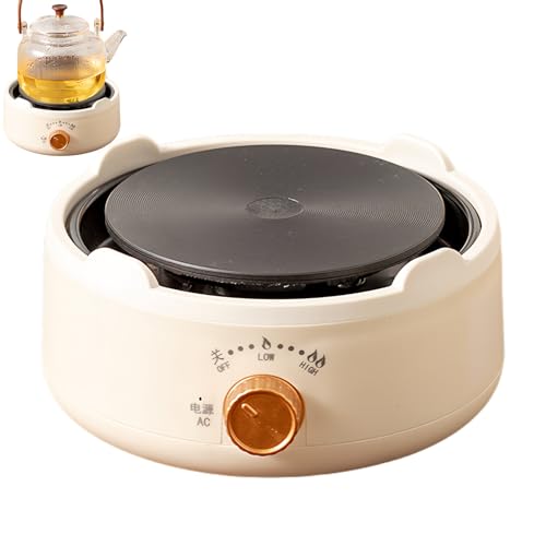 Hiemible Kleine Kochplatte - Einzelner Elektroherd,Einstellbares Kochfeld mit Kaffeewärmer-Funktion und stufenloser Temperaturregelung für Küche Haushalt Reise Camping Picknick Outdoor und von Hiemible