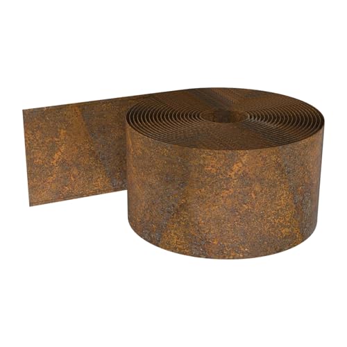 Hiemible Rasenkante | Rasenkante Begrenzung - 10 Meter Metall Zierzaun Für Terrasse Wege Garten Außenbereich von Hiemible