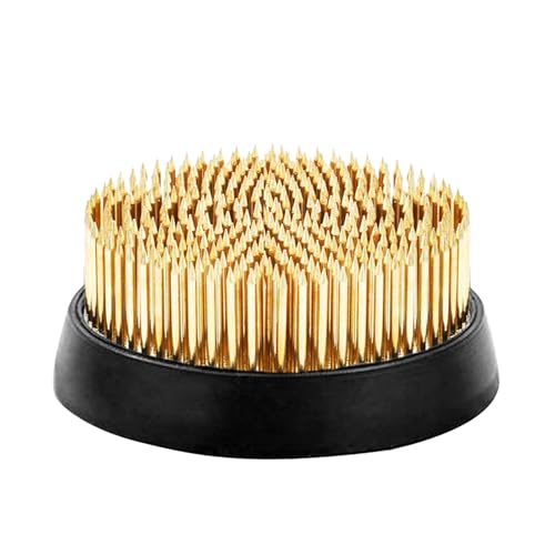 Hiemible Steckfrosch | Runde Kupfernadel-Blumenhalter | Stabiles Metall Werkzeug Langlebiger Halter Für Heimdekoration von Hiemible