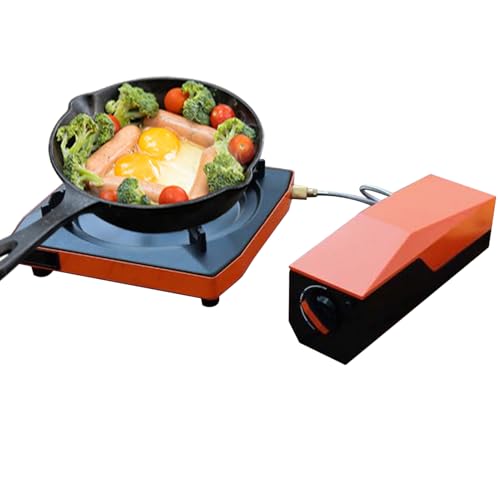 Hiemible Tragbarer Campingkocher | Kompakter Kochbrenner Für Outdoor Camping - Leichter Brenner Für Wandern Roadtrips Grillsaison Angler Klettern Reisen BBQ von Hiemible