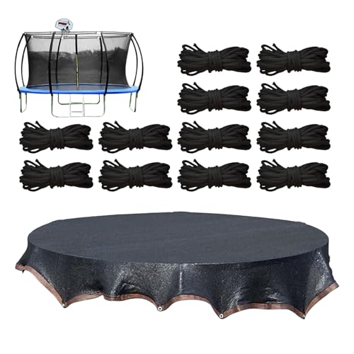 Hiemible Trampolin Abdeckplane - Trampolin-Sonnenschutzgewebe,Wetterfestes Netzgewebe Mit Befestigungsseil Für Garten Terrasse Hinterhof Spielplatz Hiemible Trampolin Abdeckplane - Trampolin-Sonnenschutzgewebe,Wetterfestes Netzgewebe Mit Befestigungsseil Für Garten Terrasse Hinterhof Spielplatz von Hiemible