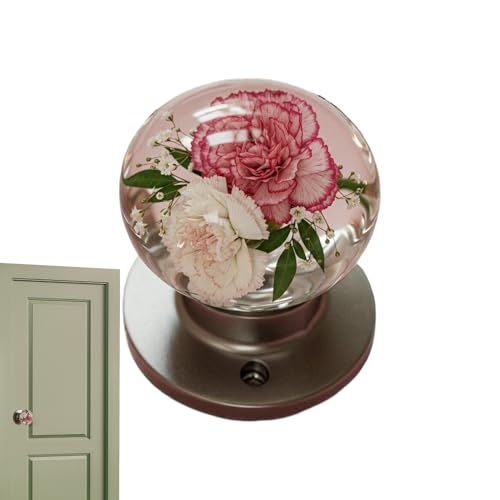 Hiemible Türgriff,Runder Retro Blumen Türknauf Aus Harz Epoxid | Künstlerischer Dekoartikel, Leichtgängige Schlafzimmer-Türknäufe Hiemible Türgriff,Runder Retro Blumen Türknauf Aus Harz Epoxid | Künstlerischer Dekoartikel, Leichtgängige Schlafzimmer-Türknäufe von Hiemible