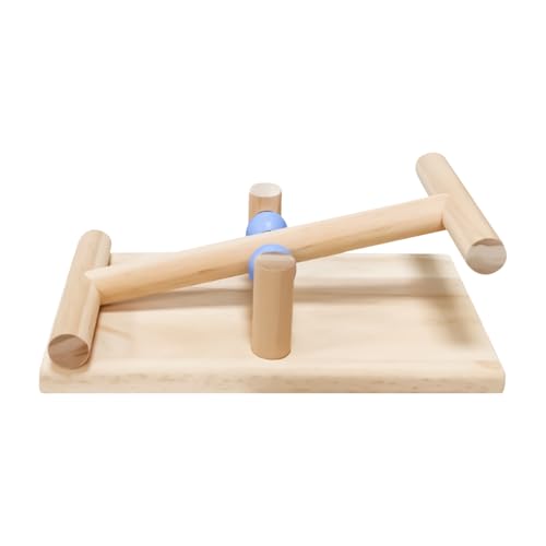 Hiemible Vogelspielzeug - Vogeltrainingswippe Aus Holz | Tisch Spielgerät Für Sittiche Training Balance Spielzeug Interaktiv Für Nymphensittiche Unzertrennliche Aras Hiemible Vogelspielzeug - Vogeltrainingswippe Aus Holz | Tisch Spielgerät Für Sittiche Training Balance Spielzeug Interaktiv Für Nymphensittiche Unzertrennliche Aras von Hiemible
