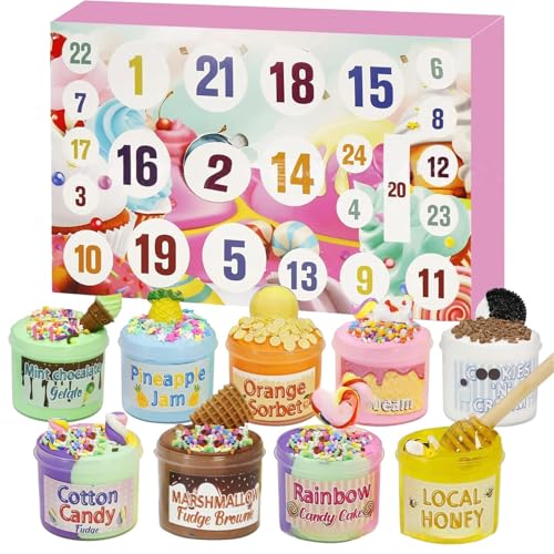 Hiemible Weihnachts Countdown Spielzeug - 24 Türchen Dekofiguren Adventszeit - Sammelbare Winter Weihnachtsdekoration Für Zuhause - Für Kinder Mädchen Ab 3 4 5 6 7 8 9 10 11 Jahre von Hiemible