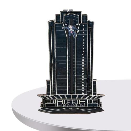 Hiemible Weihnachtsfilm Figuren Adventskalender | 24-Tägige Cartoon-Dekorationen Weihnachts-Adventskalender | Partyzubehör Für Dankbarkeit Geburtstag Wochentag Schule Wohnheim Wohnung von Hiemible