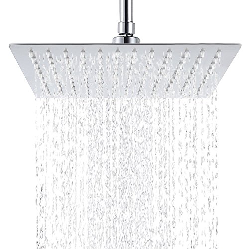 Hiendure®XXL Regendusche Duschkopf Edelstahl Regenbrause Anti-Kalk-Düsen Duschkopf Wasserfall Quadratisch Regenduschkopf 30 cm von Hiendure