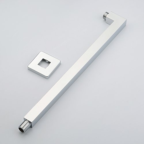 Hiendure® 40cm Wandmontage eckig Duscharm Quadrus - Brausearm Wandarm Dusche von Hiendure
