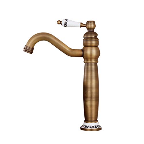hiendure Messing Ein Loch Centerset Waschbecken Schiff Mixer Hoch Wasserhähne, Antik Messing hiendure Messing Ein Loch Centerset Waschbecken Schiff Mixer Hoch Wasserhähne, Antik Messing von Hiendure